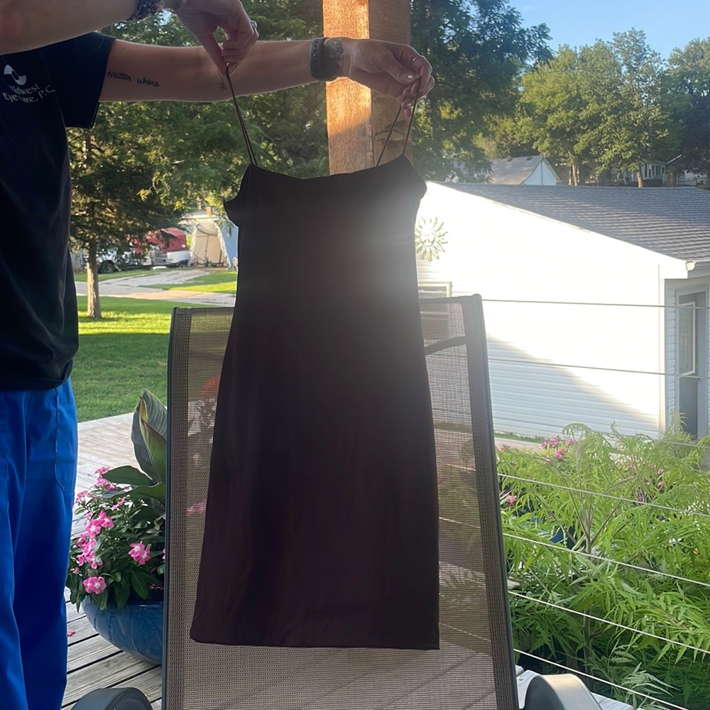 Tight brown dress